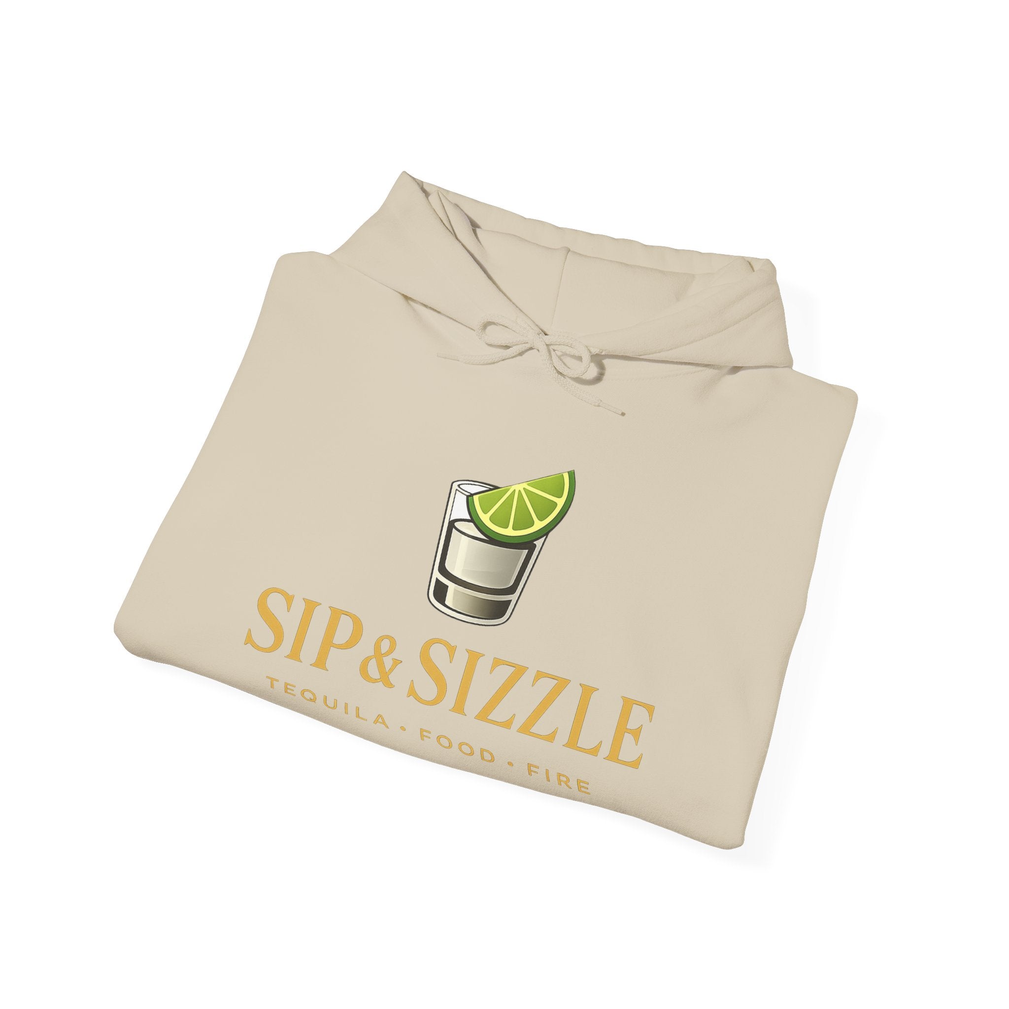 Sip & Sizzle Hoodie — Tequila Lime Shot Graphic Pullover