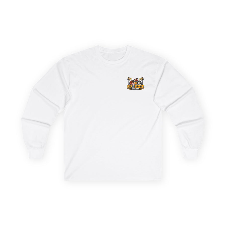 Long Sleeve Tee — 'Sea Squirrel' Beach Cartoon Graphic