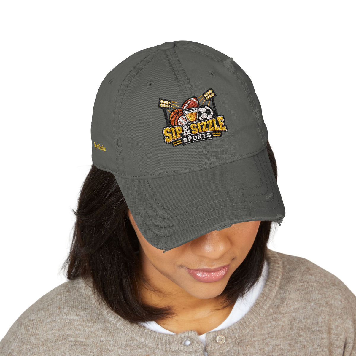 Distressed Dad Hat (Embroidery)