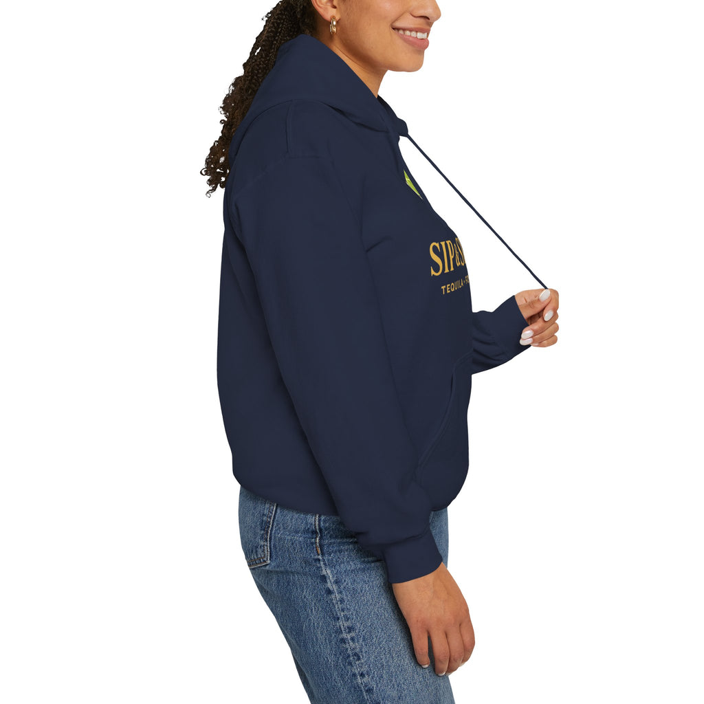 Sip & Sizzle Hoodie — Tequila Lime Shot Graphic Pullover