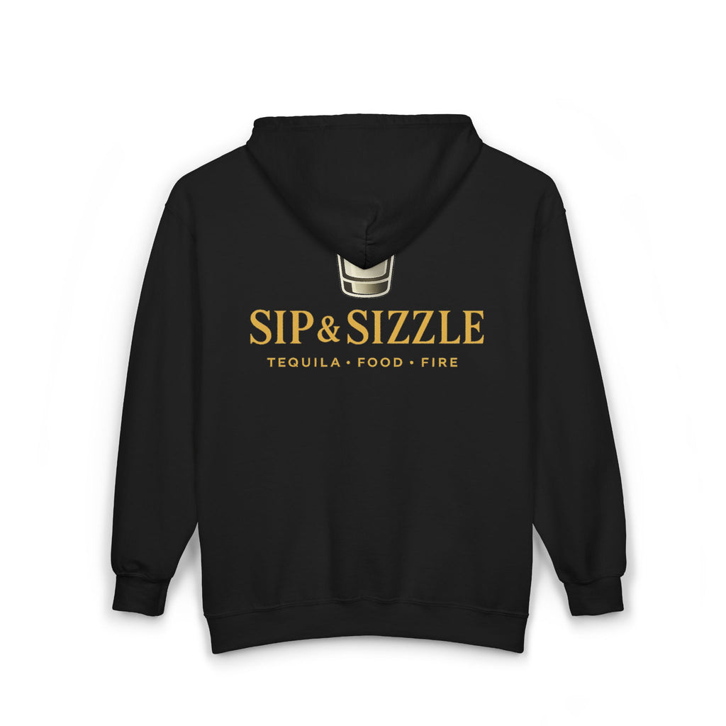 Sip & Sizzle Zip Hoodie — Tequila Bar Logo Jacket