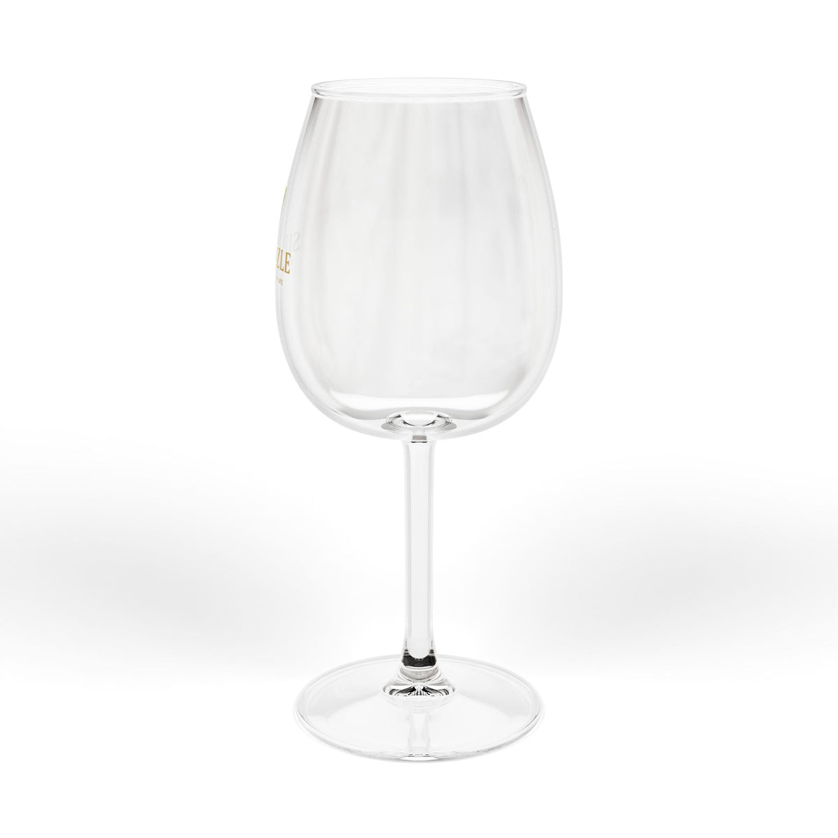 Sip & Sizzle 12oz Wine Glass – Gold Logo Cocktail & Wine Stemware