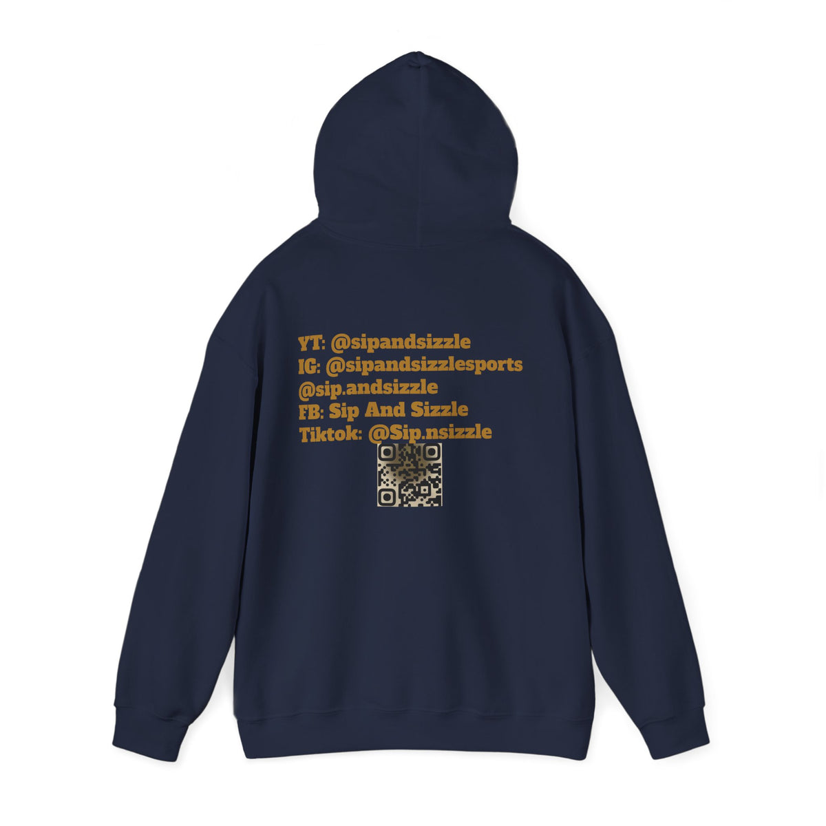 Copy of Sip & Sizzle Sports Hoodie — Sports Podcast Logo Pullover