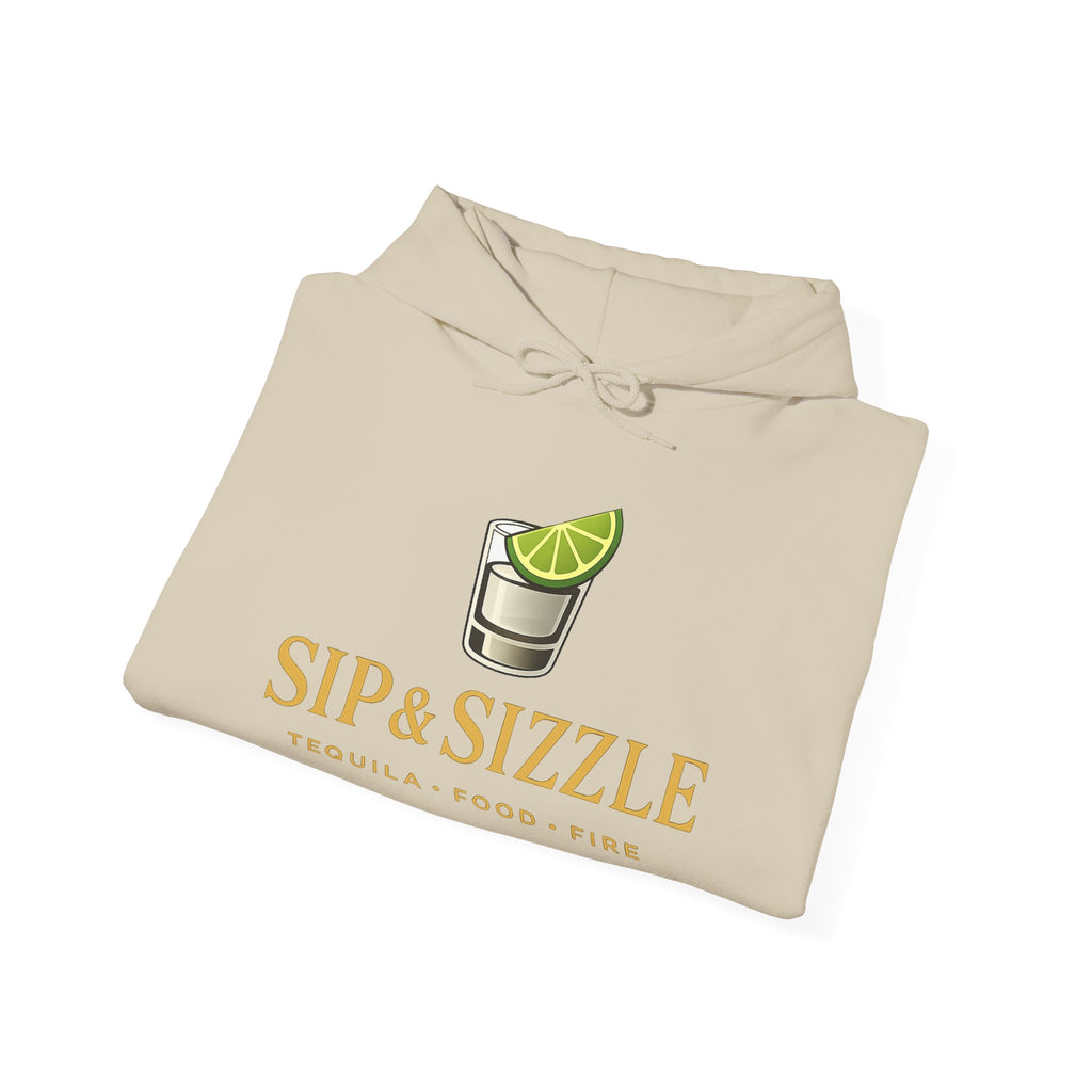 Sip & Sizzle Hoodie — Tequila Lime Shot Graphic Pullover