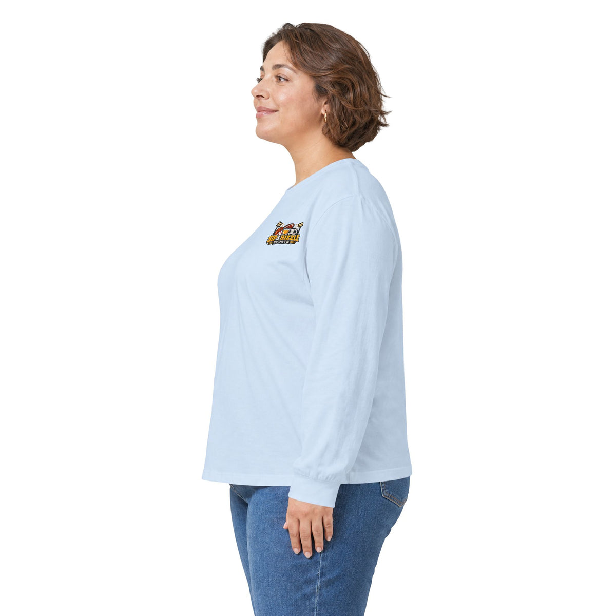 Long Sleeve Tee — 'Sea Squirrel' Beach Cartoon Graphic