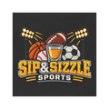 Car Magnet — "Sip & Sizzle Sports" Logo