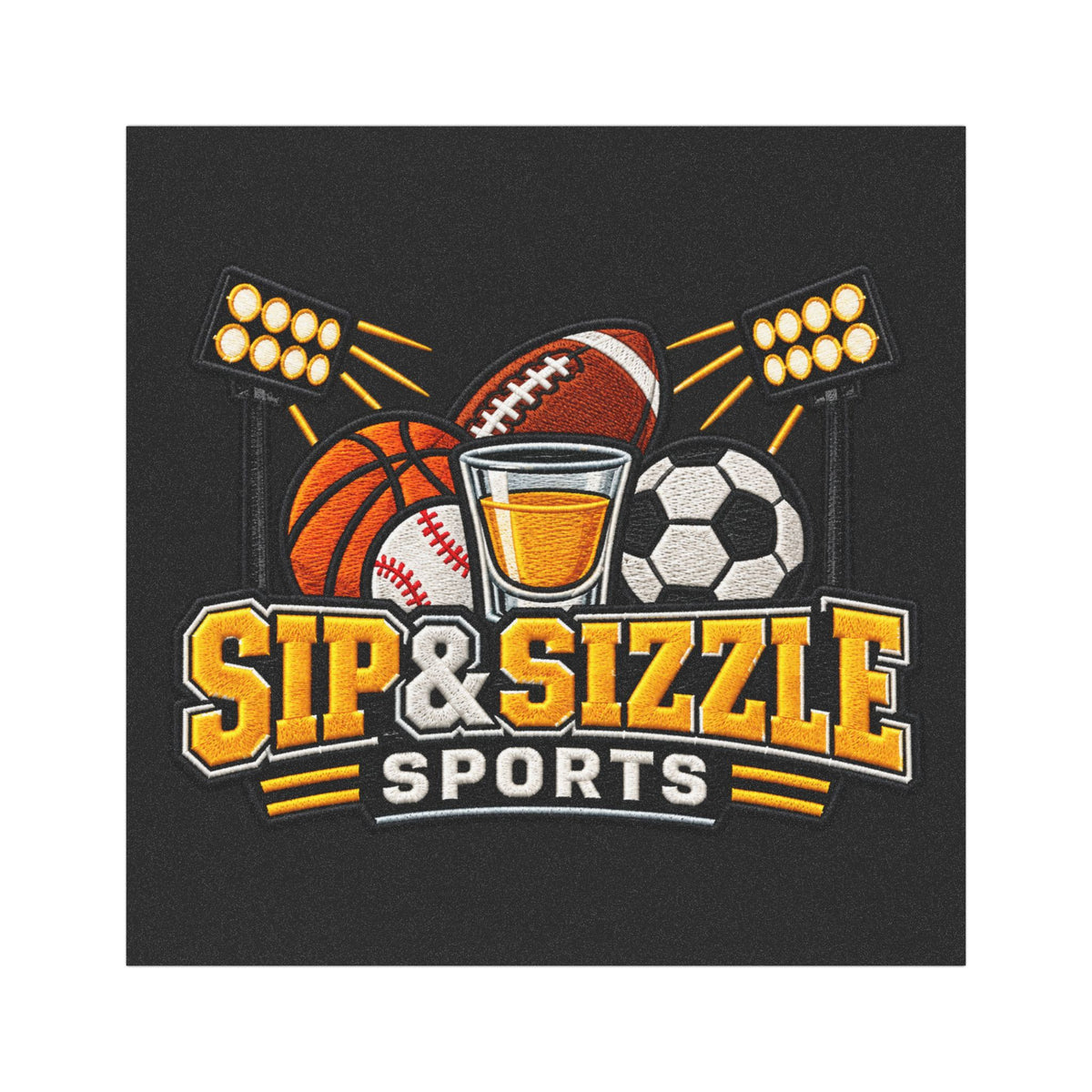 Car Magnet — "Sip & Sizzle Sports" Logo