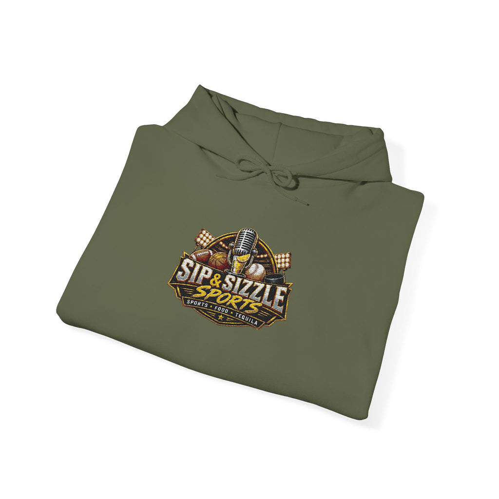 Leopard Sparkle "Sip Sizzle" Hoodie