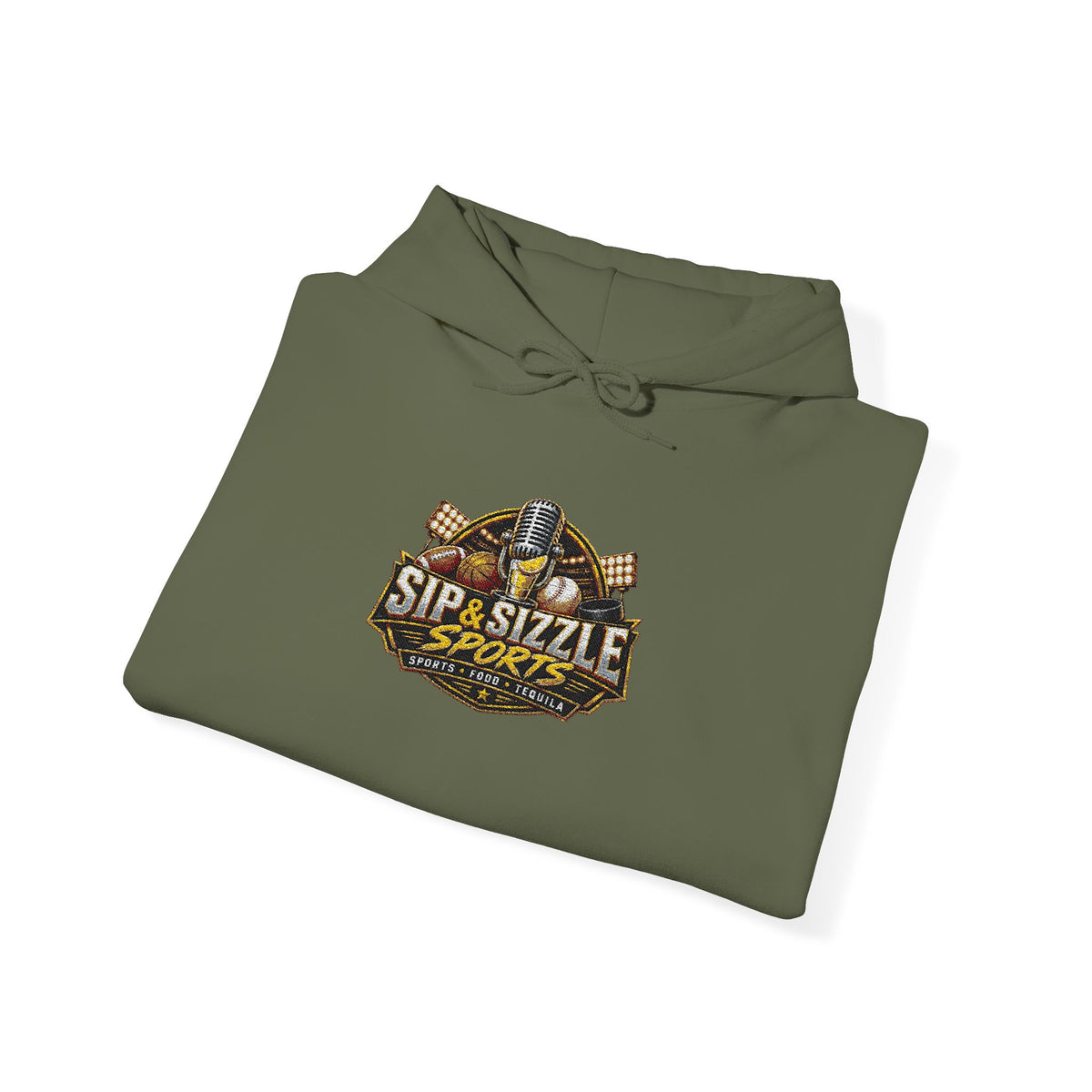 Leopard Sparkle "Sip Sizzle" Hoodie