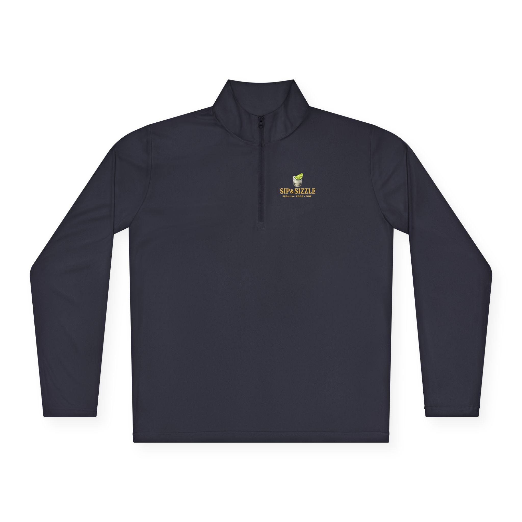 Quarter-Zip Pullover — "Sip & Sizzle" Avocado Bar Logo