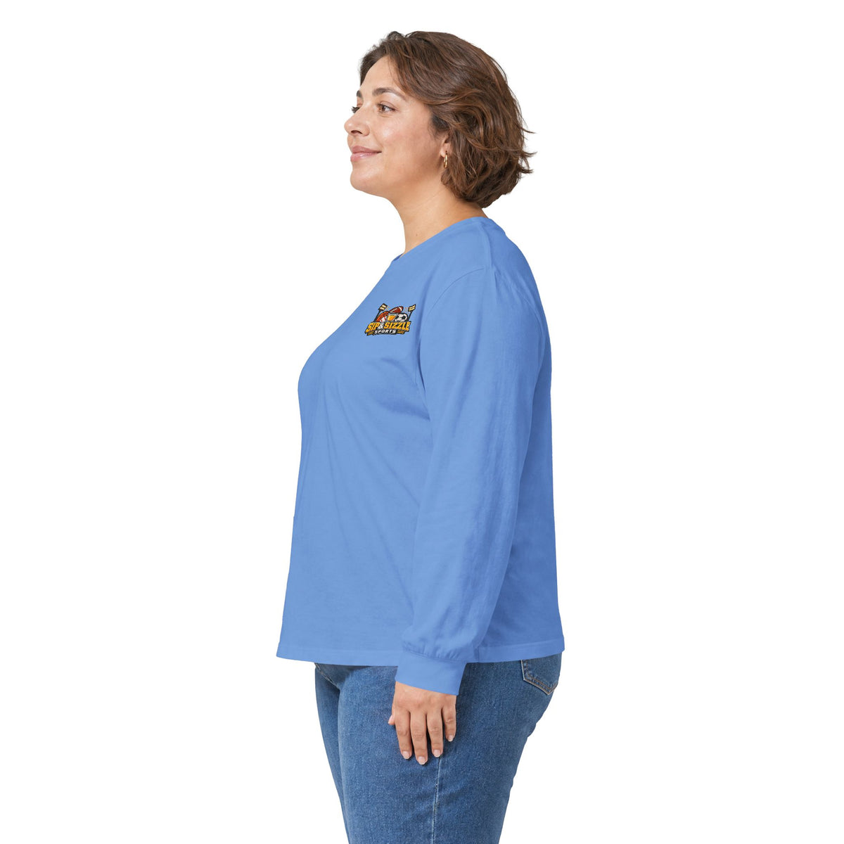 Long Sleeve Tee — 'Sea Squirrel' Beach Cartoon Graphic