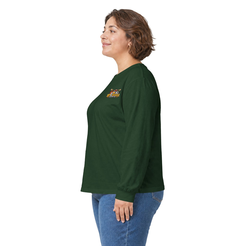Long Sleeve Tee — 'Sea Squirrel' Beach Cartoon Graphic