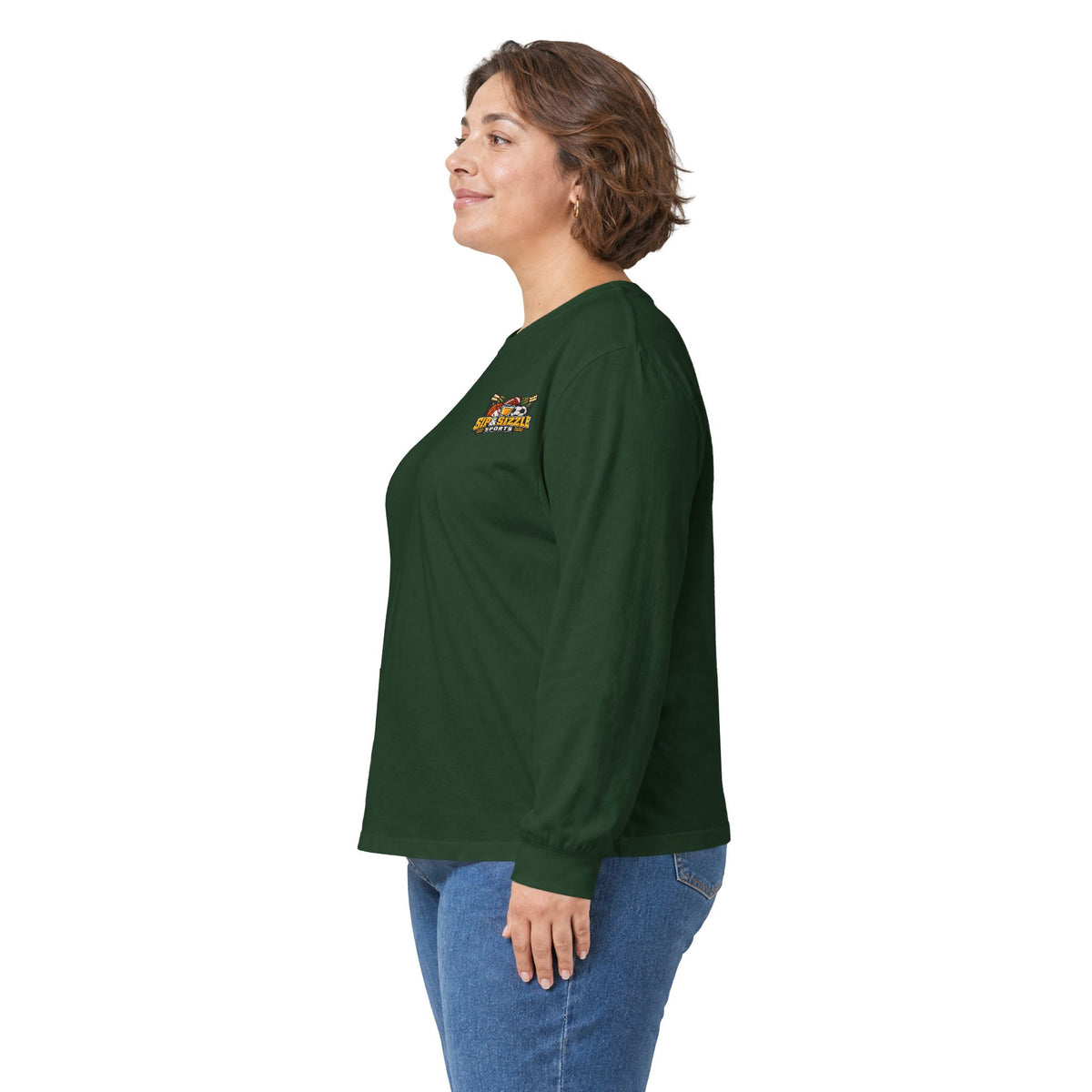 Long Sleeve Tee — 'Sea Squirrel' Beach Cartoon Graphic