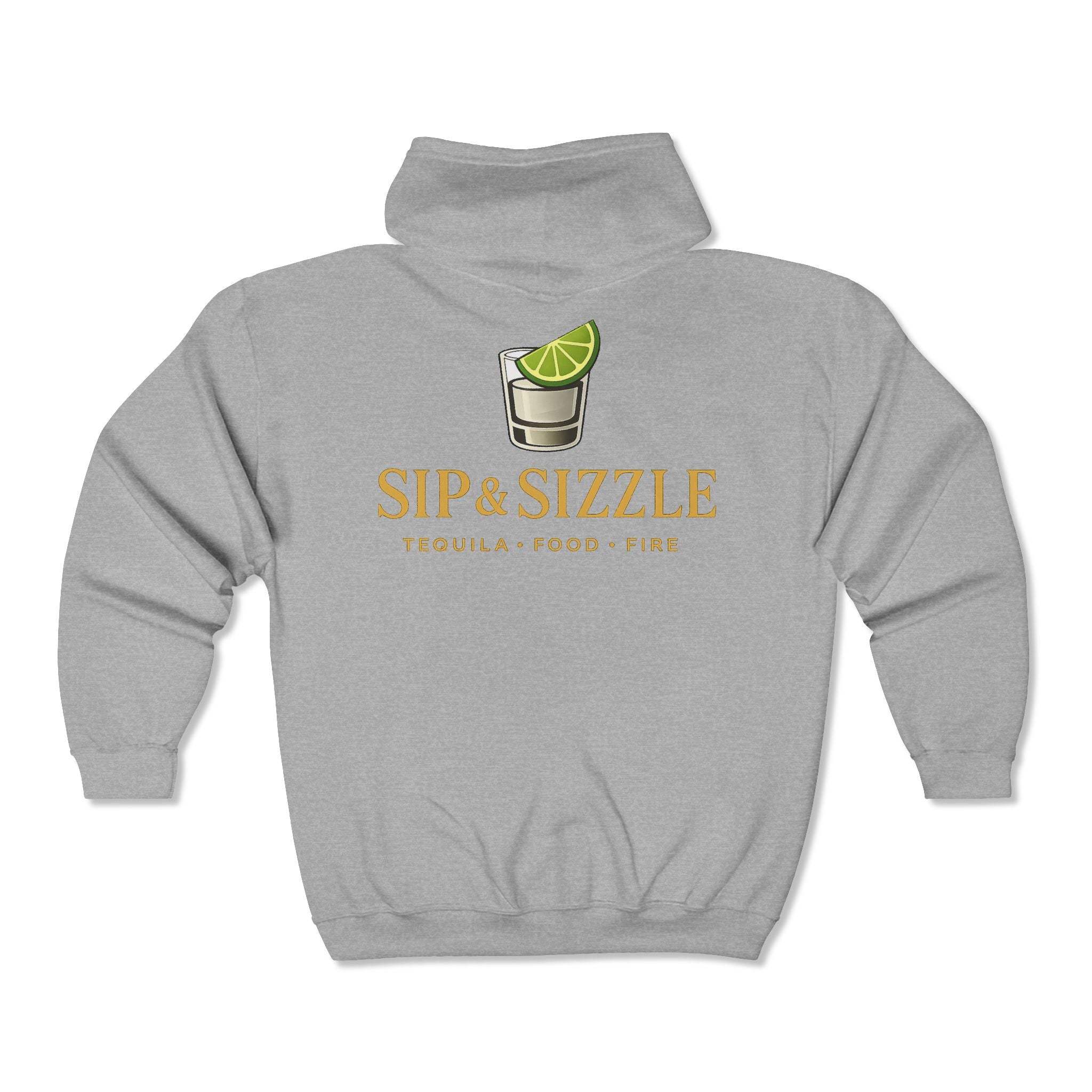 Sip & Sizzle Zip Hoodie — Tequila Bar Logo Jacket