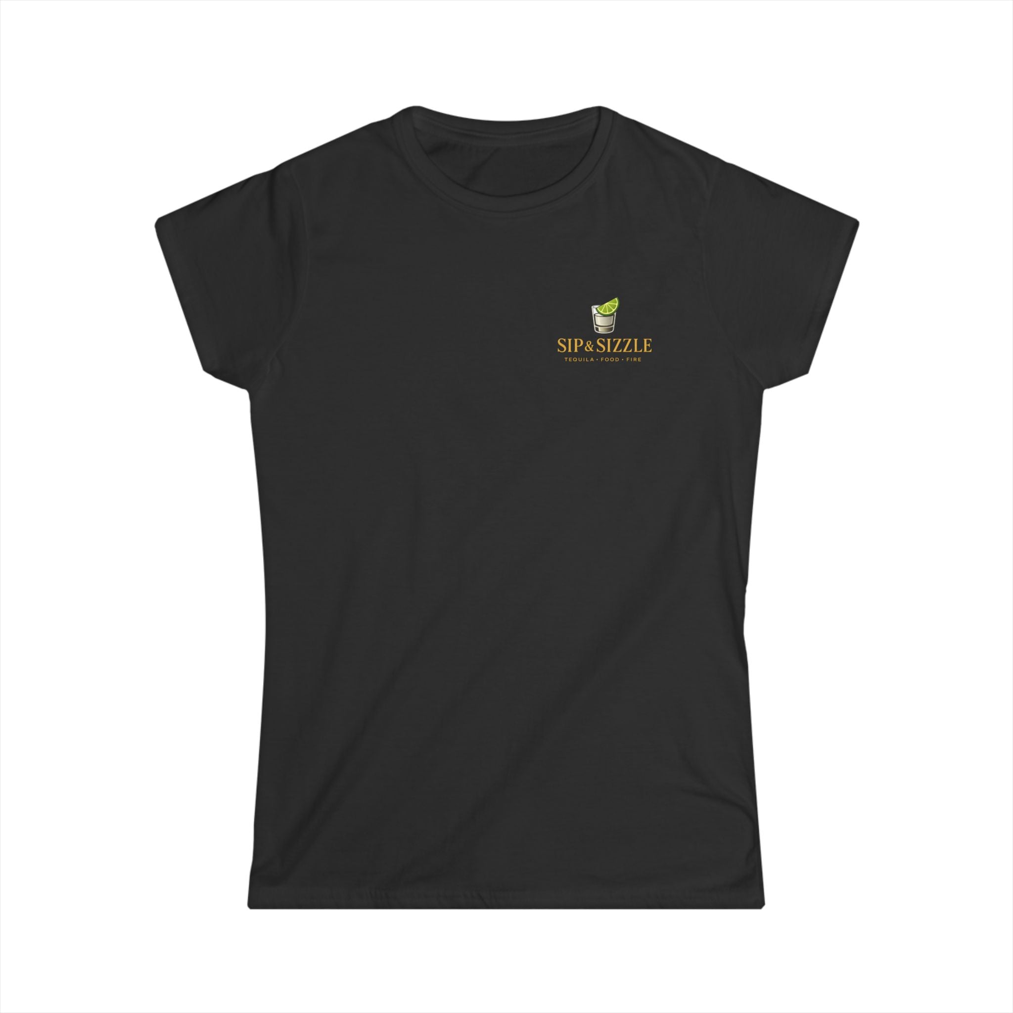 Women's Tee — "Sip & Savor" Mini Coffee Cup Graphic