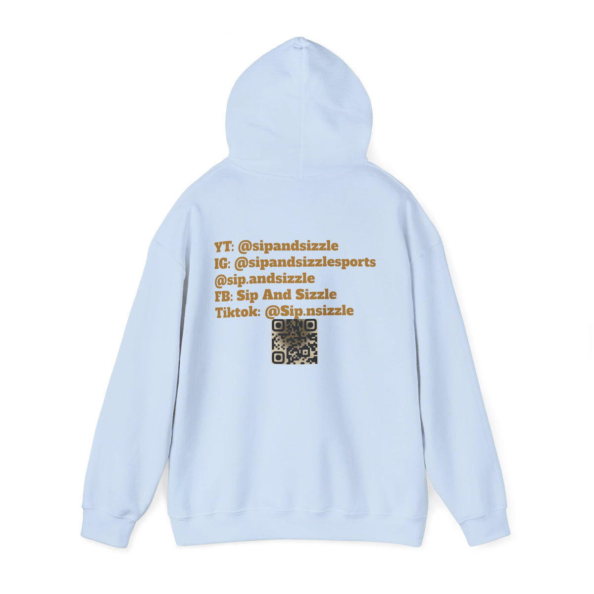 Copy of Sip & Sizzle Sports Hoodie — Sports Podcast Logo Pullover