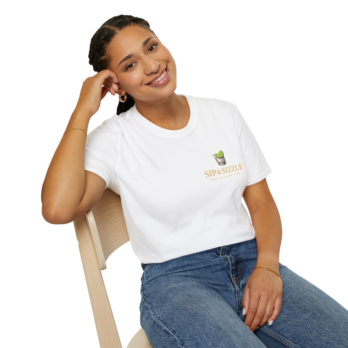 T‑Shirt — 'Sip & Sizzle' Lime Cocktail Graphic Tee