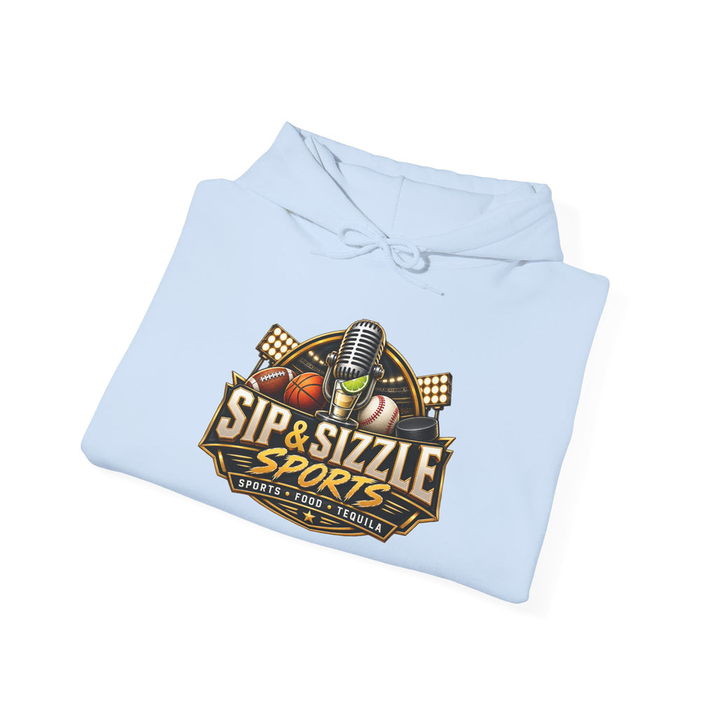 Copy of Copy of Sip & Sizzle Sports Hoodie — Sports Podcast Logo Pullover