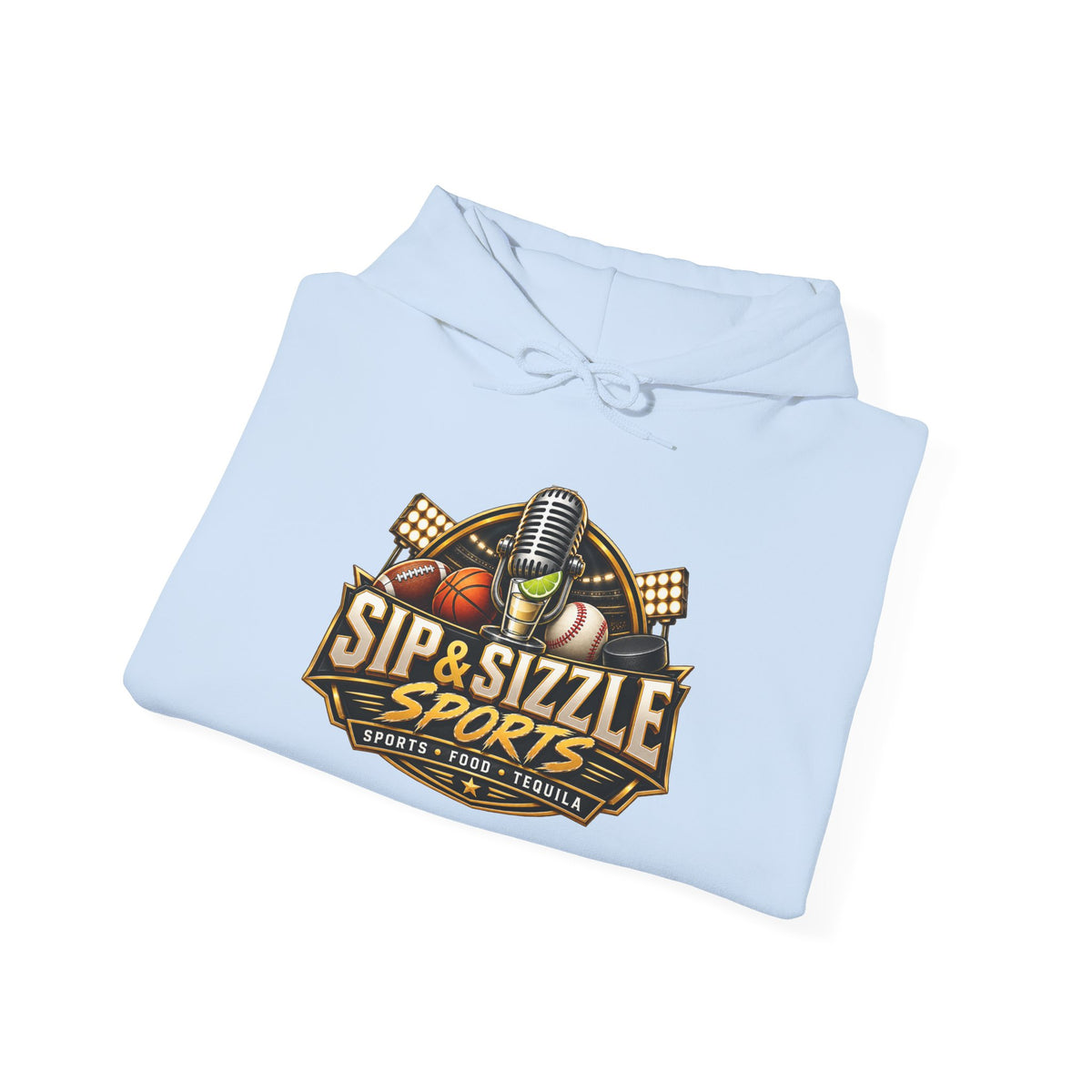 Copy of Copy of Sip & Sizzle Sports Hoodie — Sports Podcast Logo Pullover