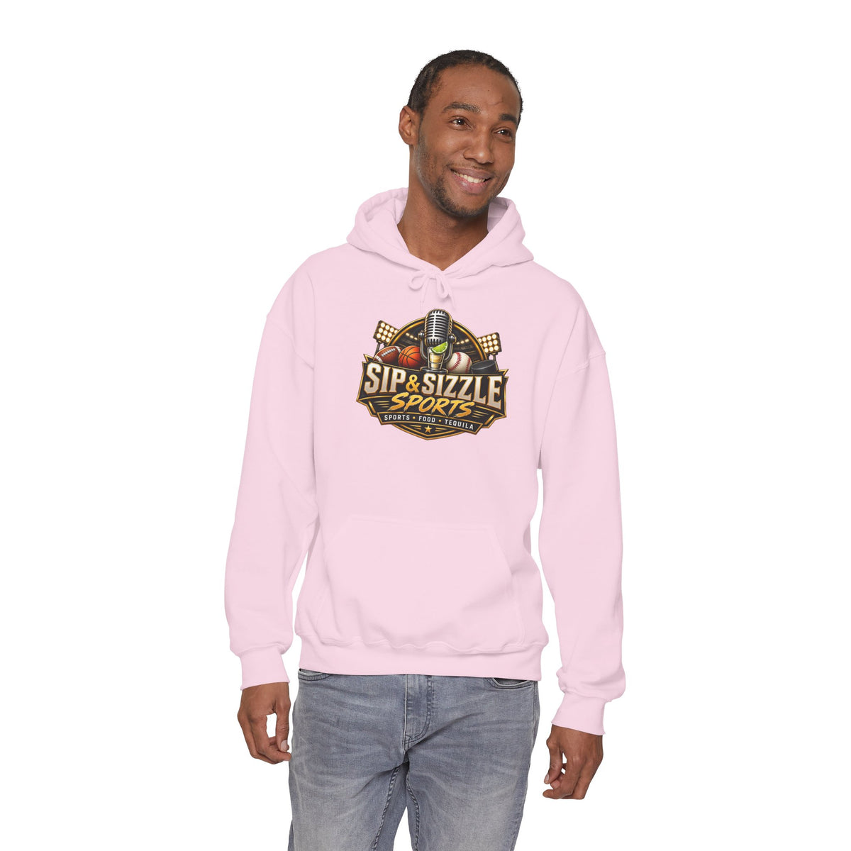 Copy of Copy of Sip & Sizzle Sports Hoodie — Sports Podcast Logo Pullover