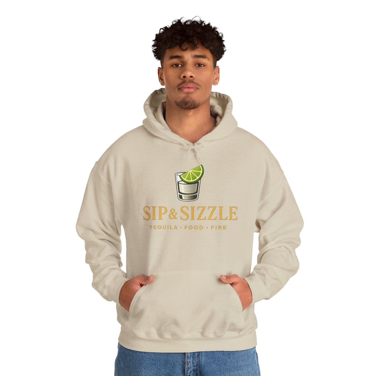Sip & Sizzle Hoodie — Tequila Lime Shot Graphic Pullover