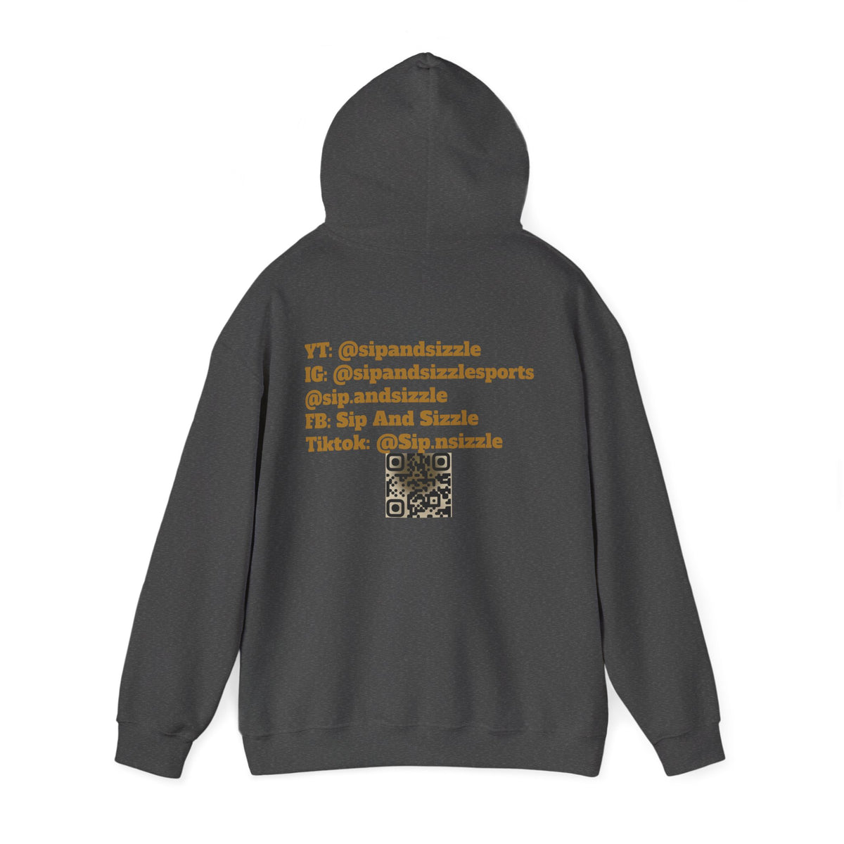 Copy of Sip & Sizzle Sports Hoodie — Sports Podcast Logo Pullover