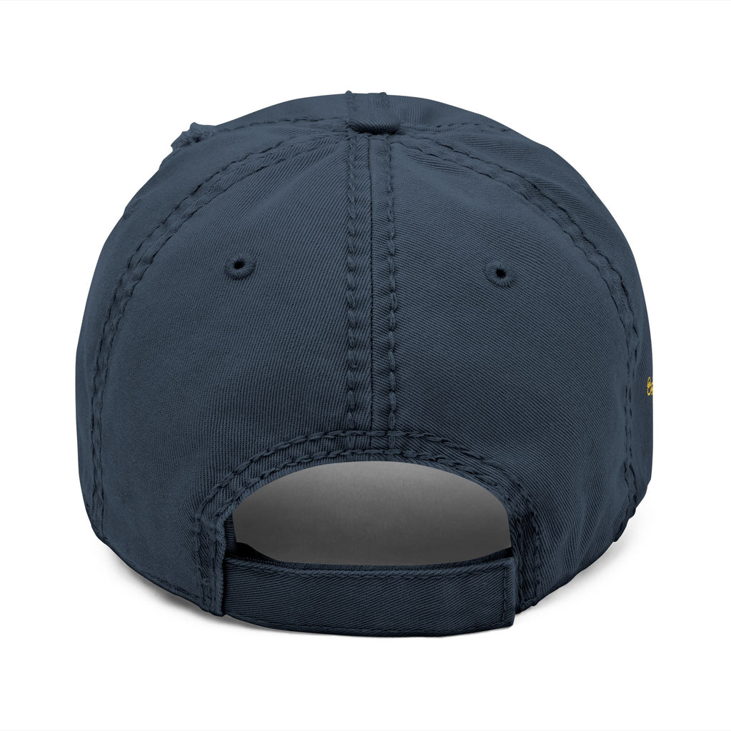 Embroidered Distressed Dad Hat — 'Sip & Sizzle' Casual Baseball Cap