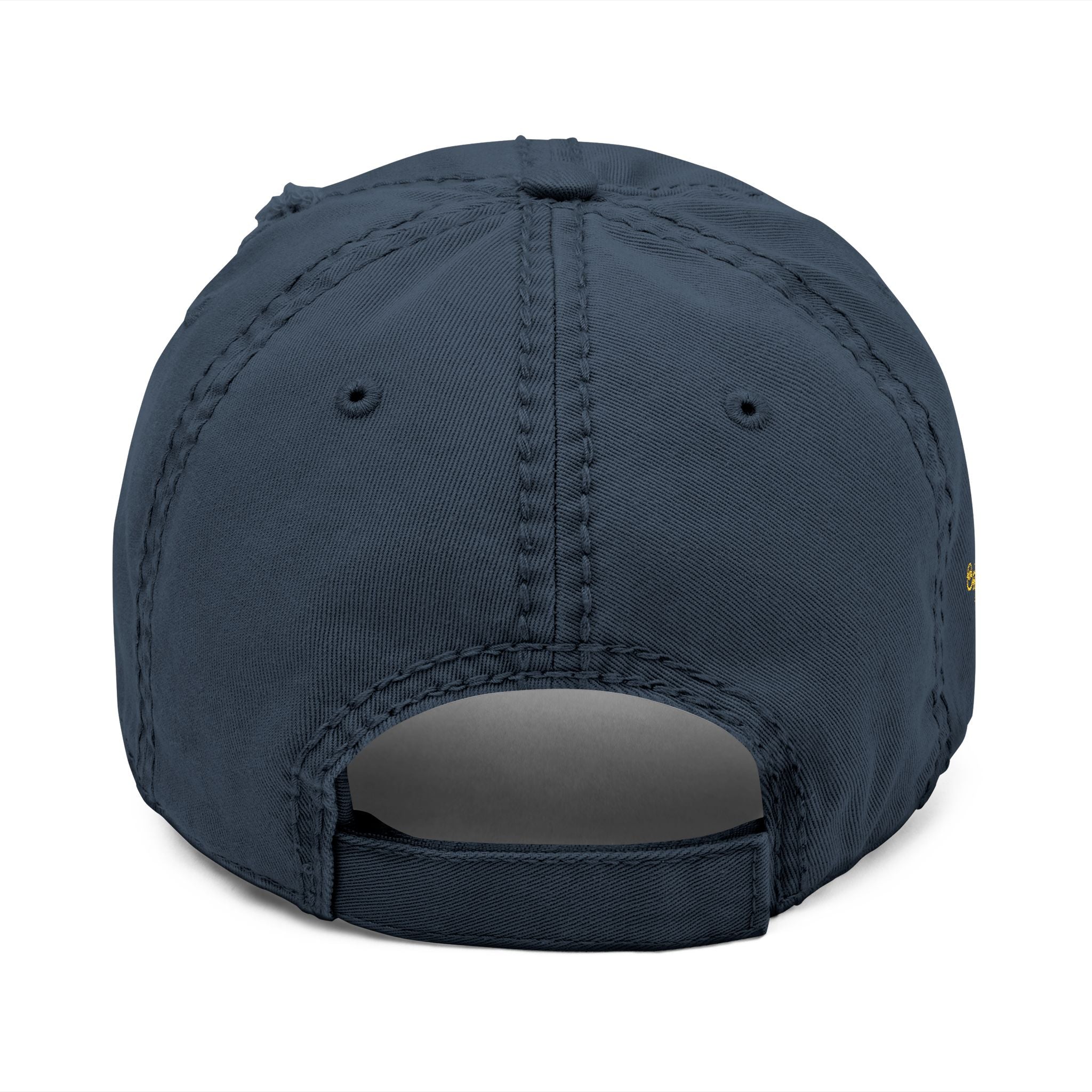 Embroidered Distressed Dad Hat — 'Sip & Sizzle' Casual Baseball Cap