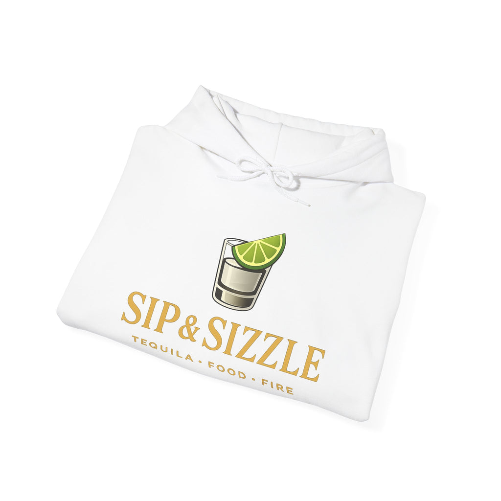 Sip & Sizzle Hoodie — Tequila Lime Shot Graphic Pullover