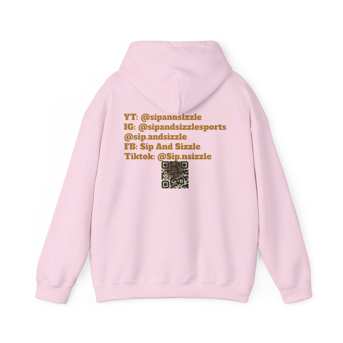 Copy of Sip & Sizzle Sports Hoodie — Sports Podcast Logo Pullover