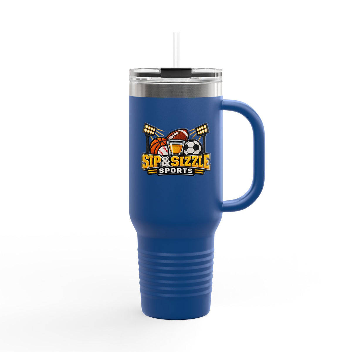 Sports Logo 40oz Insulated Travel Mug - 'Sip & Sizzle' Cold/Hot Tumbler