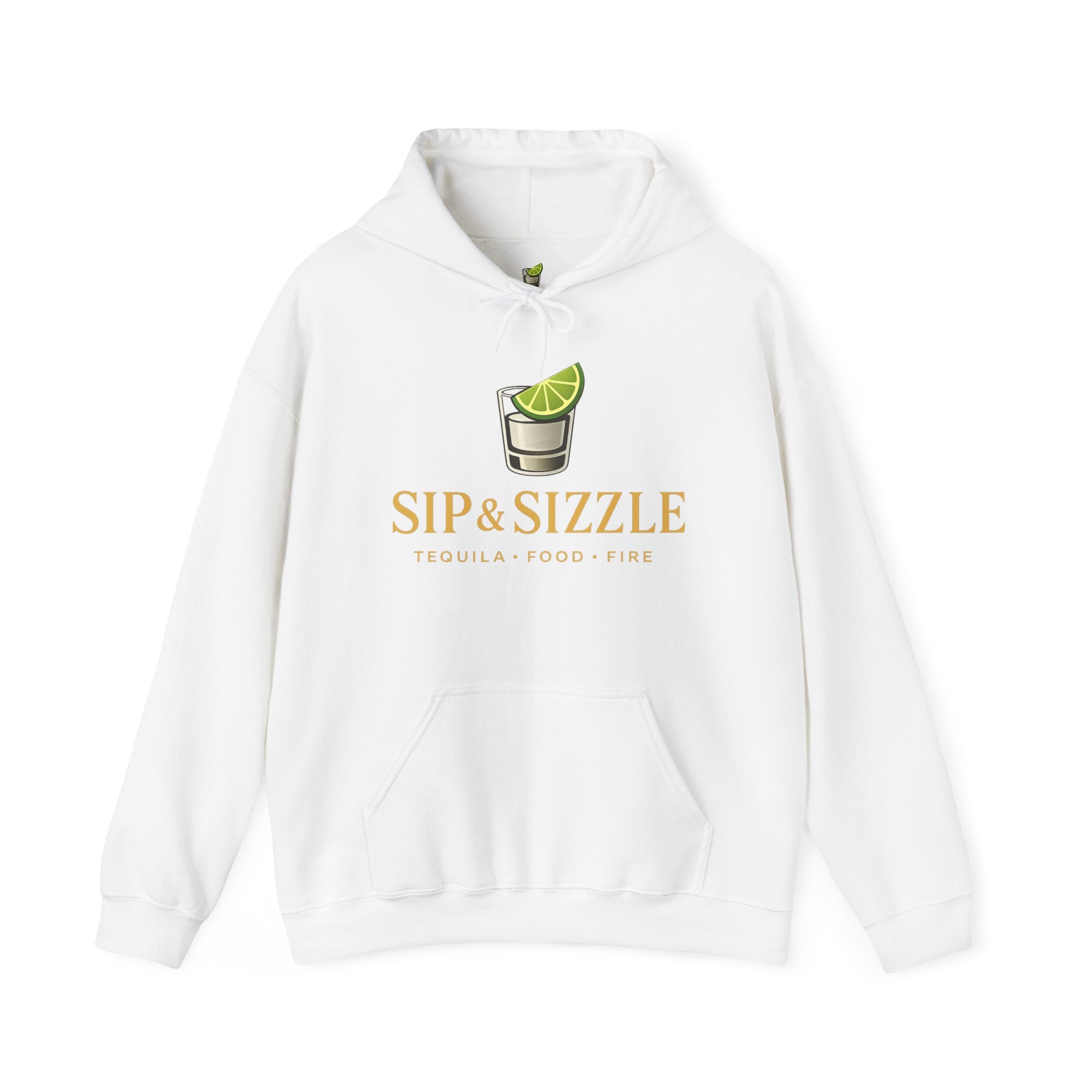 Sip & Sizzle Hoodie — Tequila Lime Shot Graphic Pullover