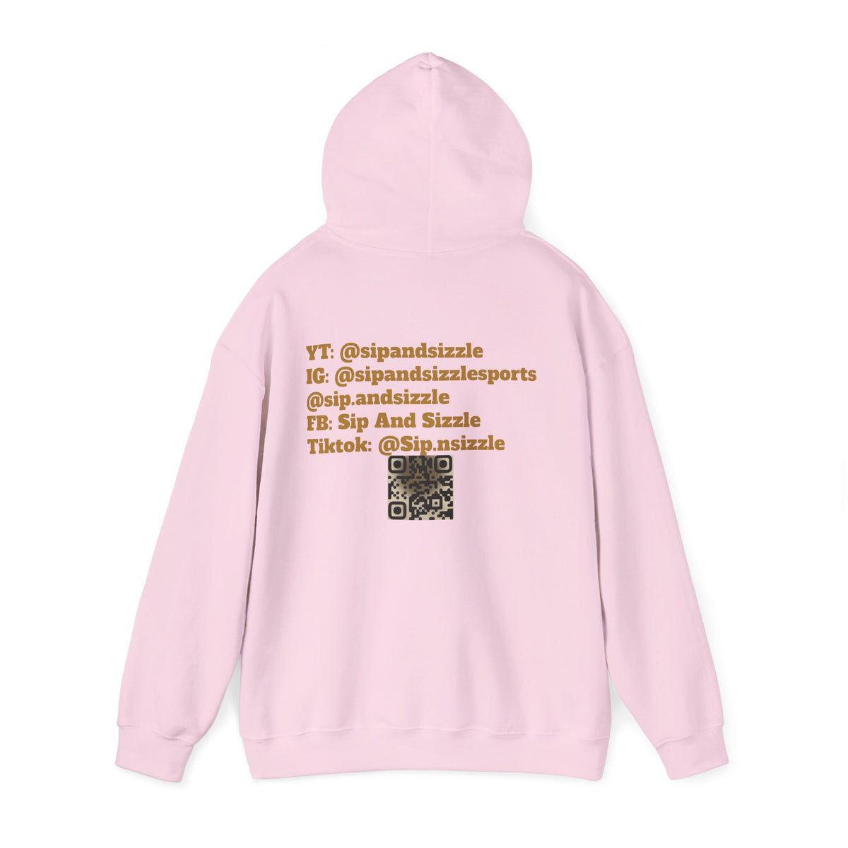 Copy of Sip & Sizzle Sports Hoodie — Sports Podcast Logo Pullover