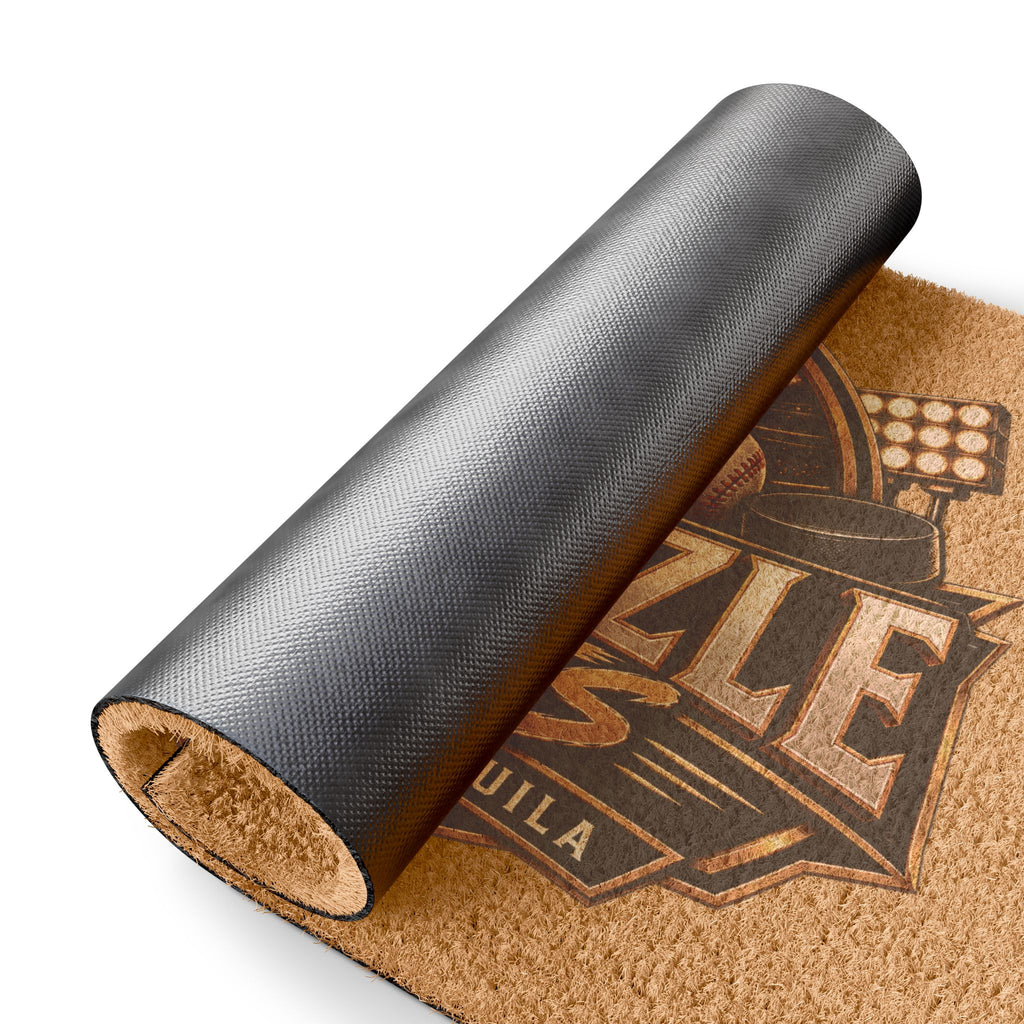 Sip & Sizzle Sports Doormat – Sports, Food & Tequila Bar Entrance Mat
