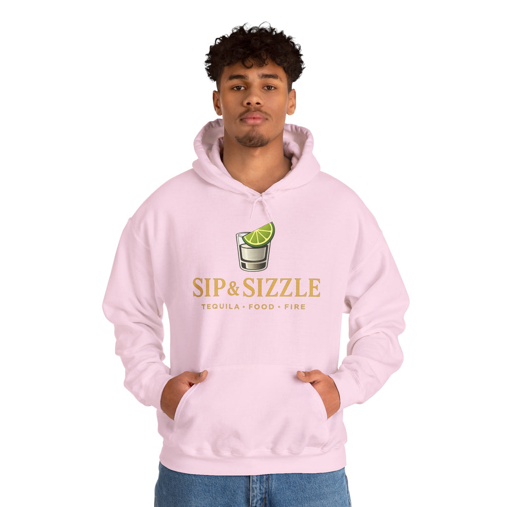Sip & Sizzle Hoodie — Tequila Lime Shot Graphic Pullover