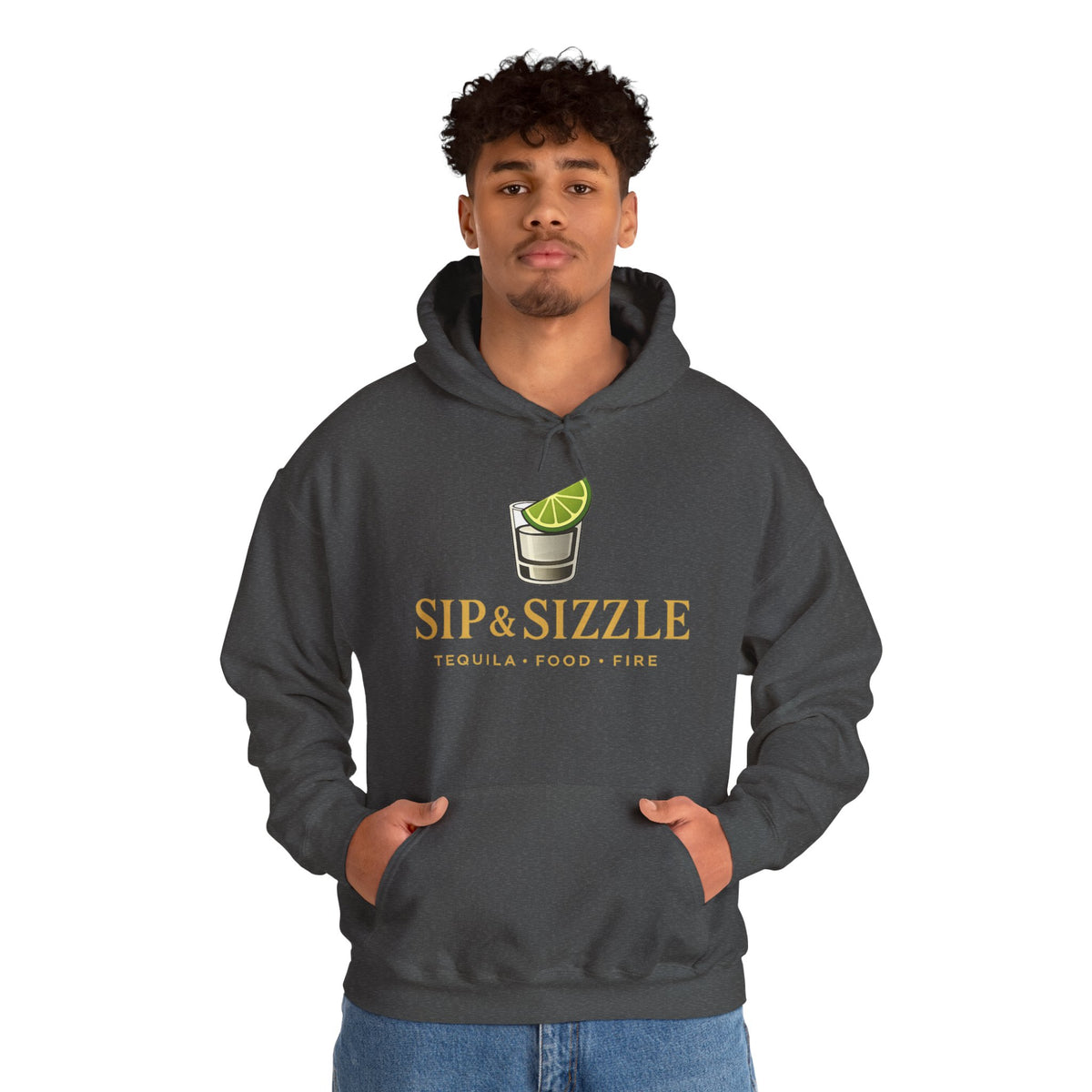 Sip & Sizzle Hoodie — Tequila Lime Shot Graphic Pullover