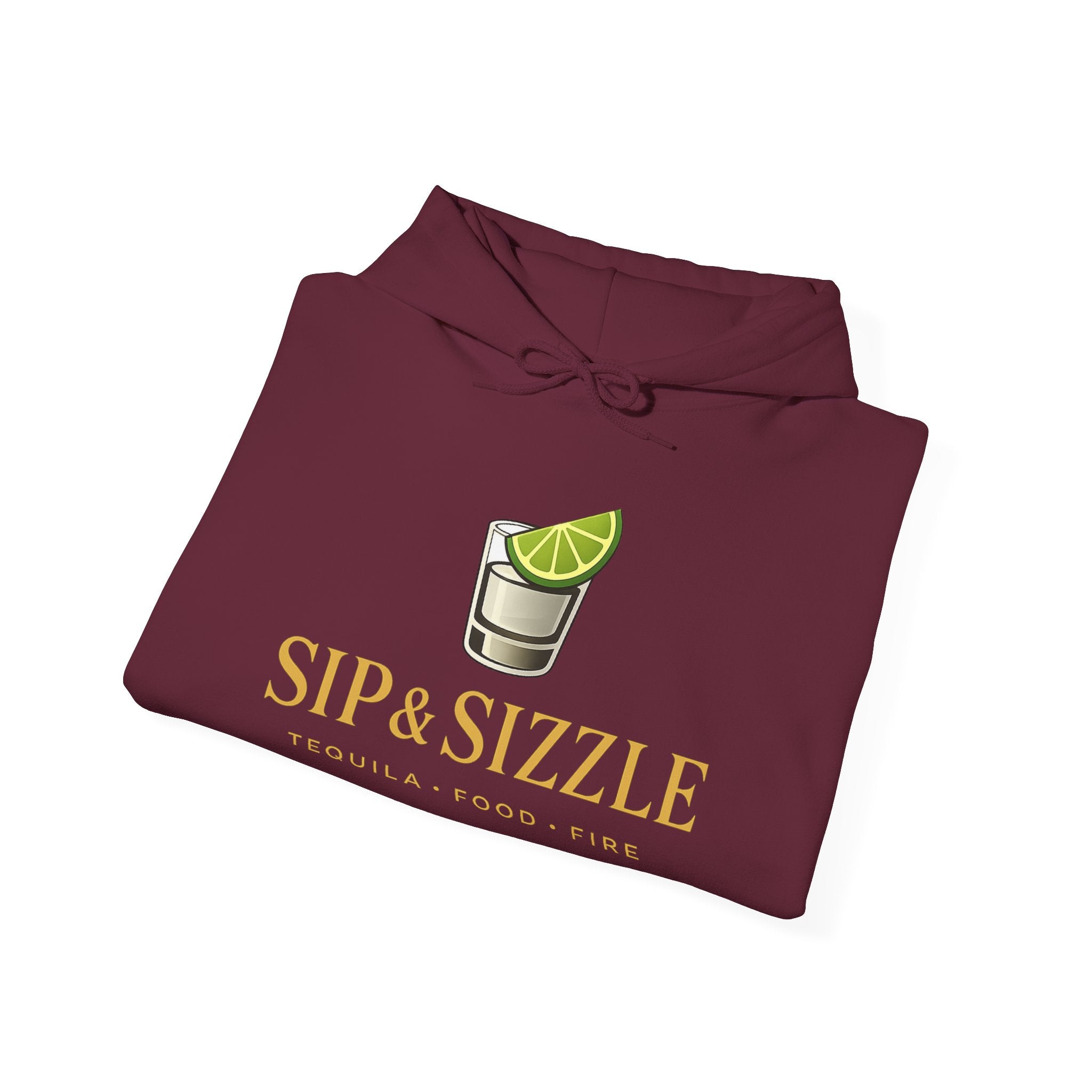 Sip & Sizzle Hoodie — Tequila Lime Shot Graphic Pullover
