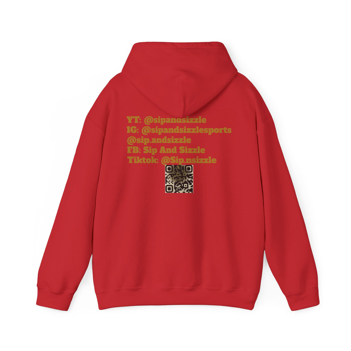 Copy of Sip & Sizzle Sports Hoodie — Sports Podcast Logo Pullover