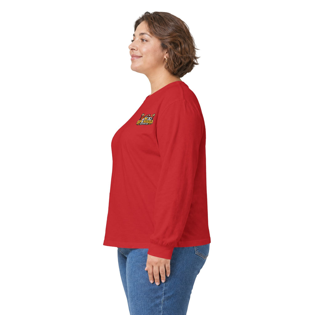 Long Sleeve Tee — 'Sea Squirrel' Beach Cartoon Graphic