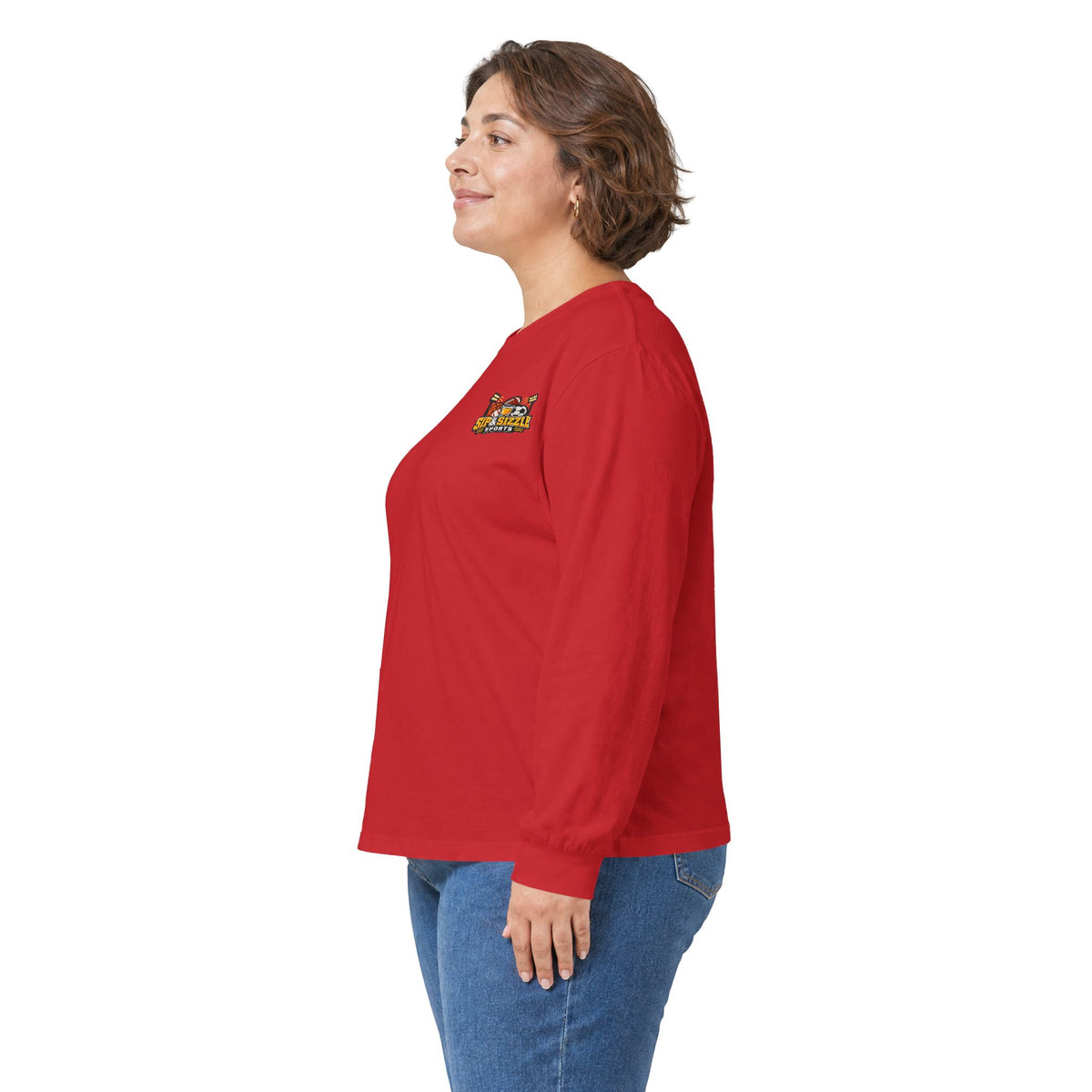 Long Sleeve Tee — 'Sea Squirrel' Beach Cartoon Graphic