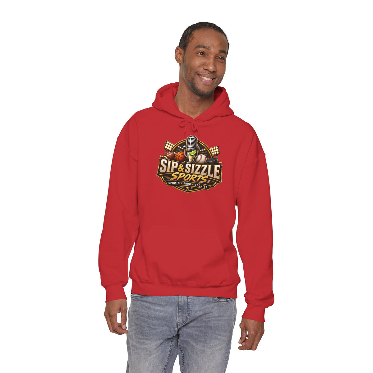 Copy of Copy of Sip & Sizzle Sports Hoodie — Sports Podcast Logo Pullover