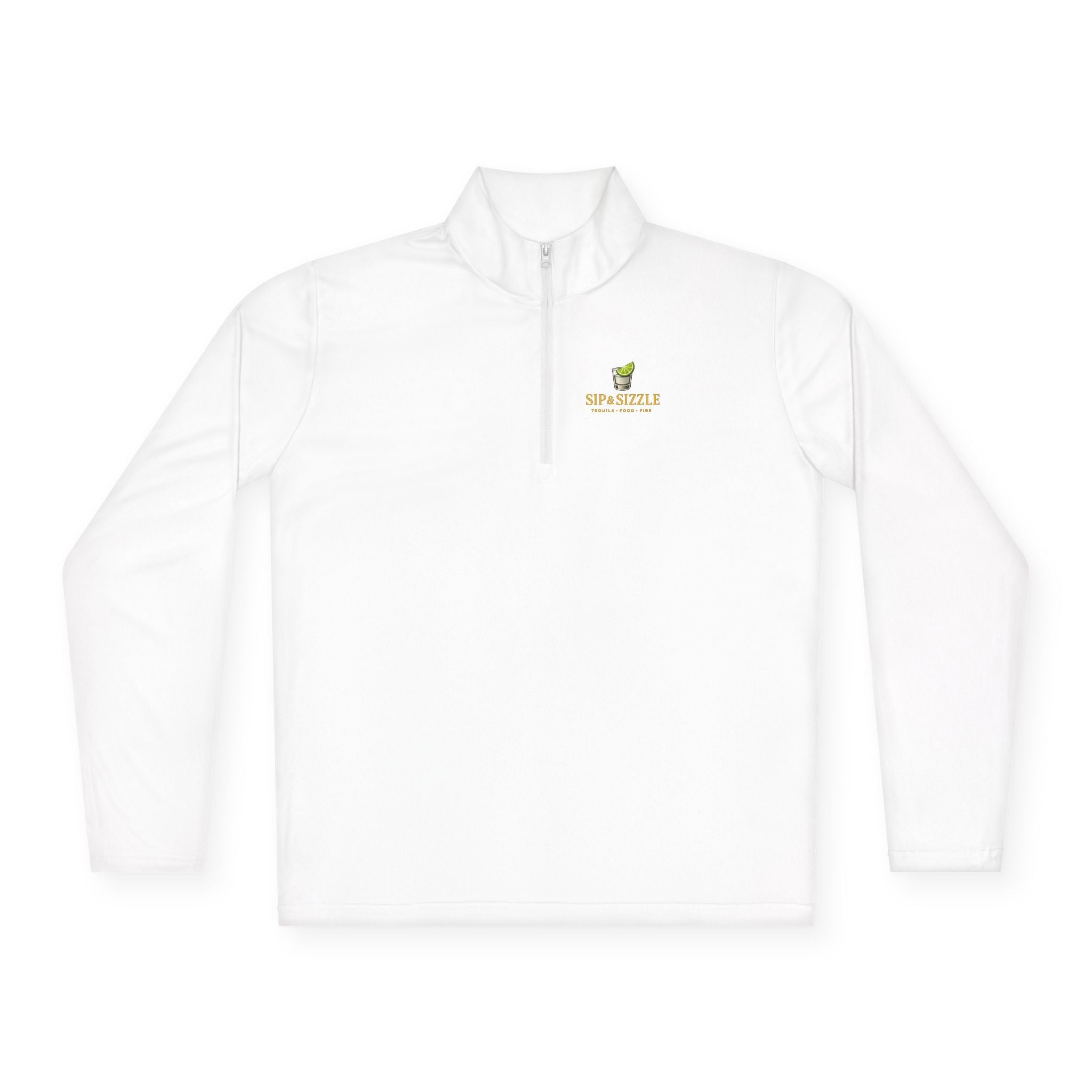 Quarter-Zip Pullover — "Sip & Sizzle" Avocado Bar Logo