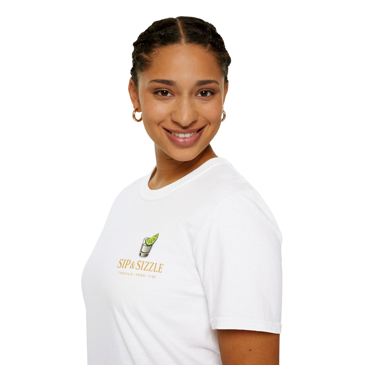 T‑Shirt — 'Sip & Sizzle' Lime Cocktail Graphic Tee