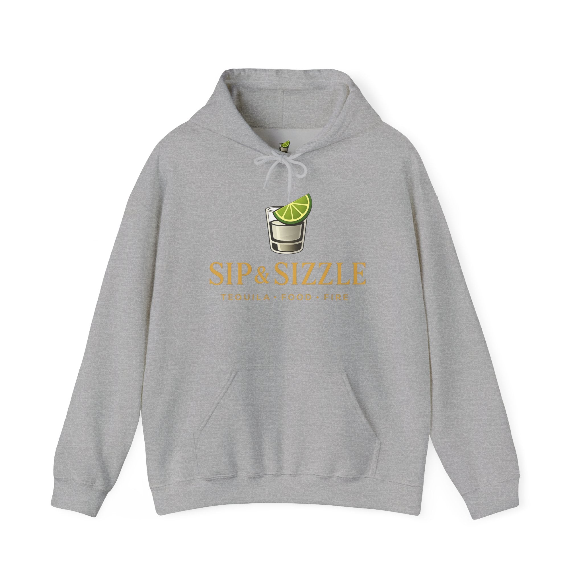 Sip & Sizzle Hoodie — Tequila Lime Shot Graphic Pullover