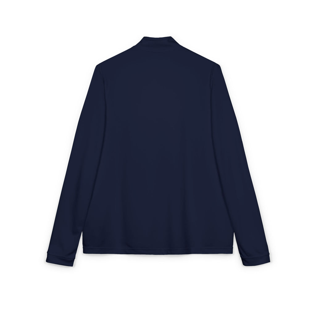 Embroidered Cheetah Patch Quarter-Zip Pullover