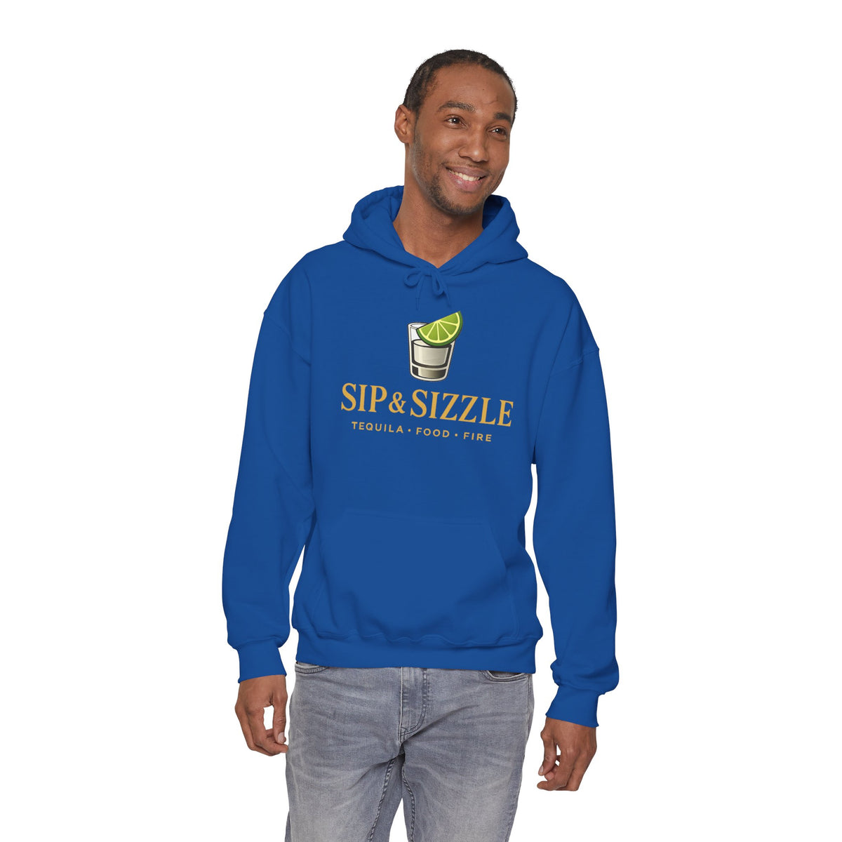 Sip & Sizzle Hoodie — Tequila Lime Shot Graphic Pullover