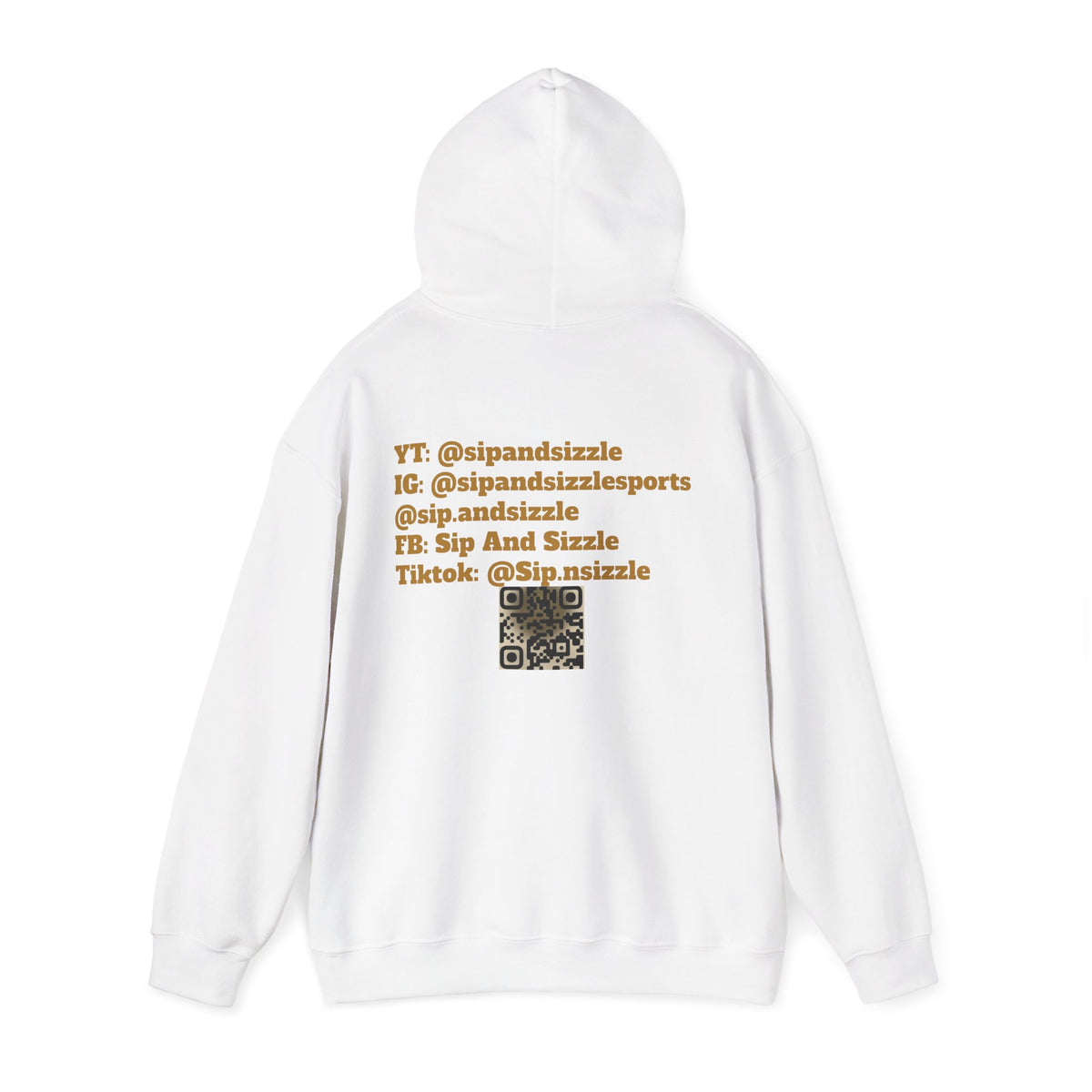 Copy of Sip & Sizzle Sports Hoodie — Sports Podcast Logo Pullover