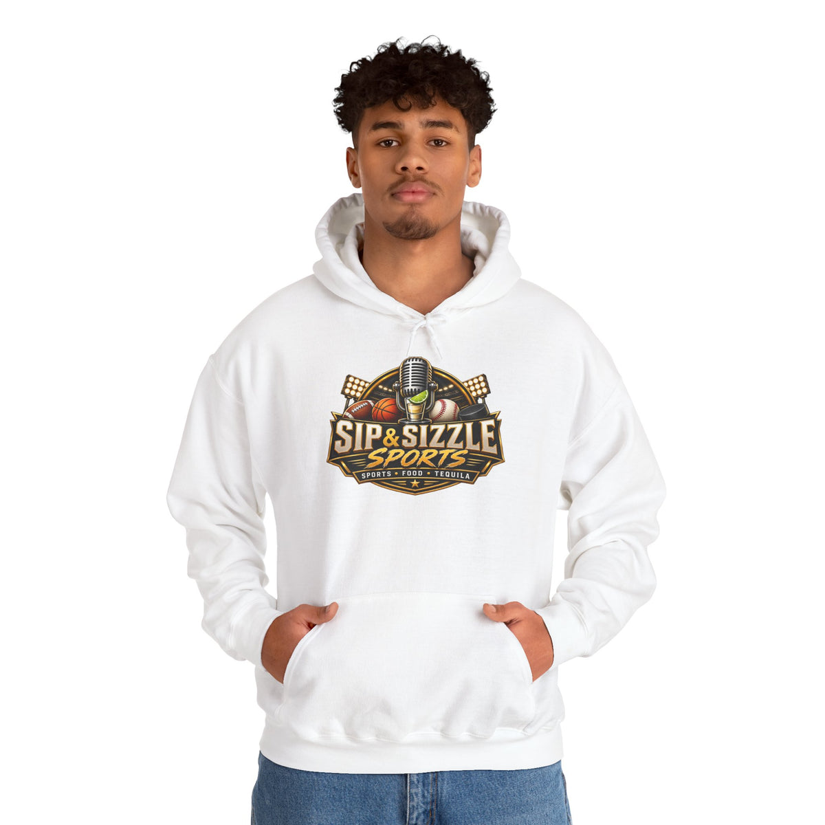 Copy of Copy of Sip & Sizzle Sports Hoodie — Sports Podcast Logo Pullover