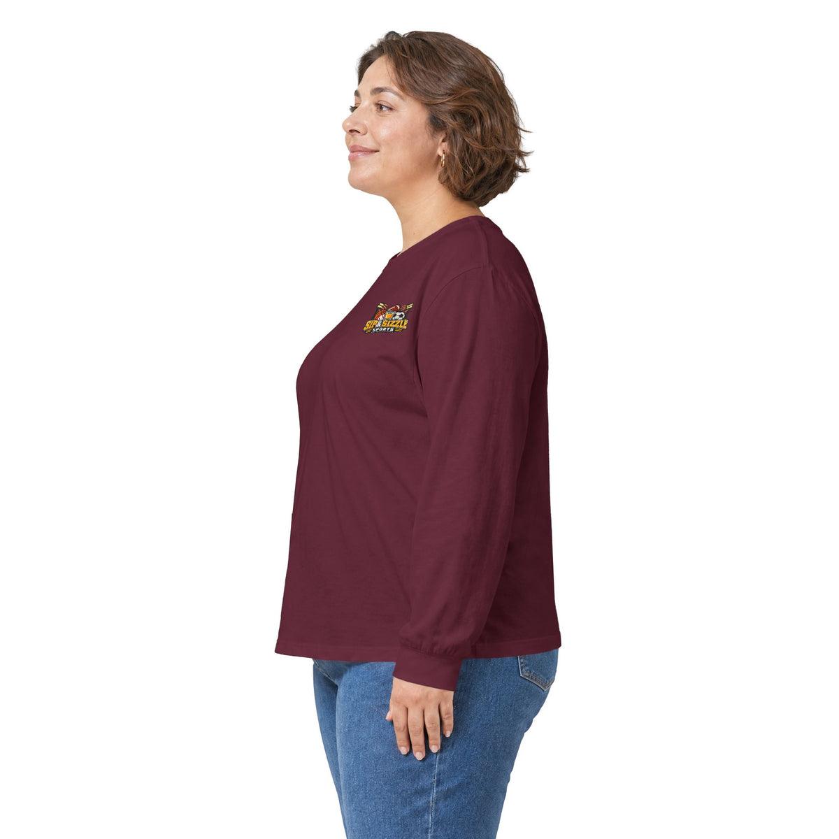 Long Sleeve Tee — 'Sea Squirrel' Beach Cartoon Graphic