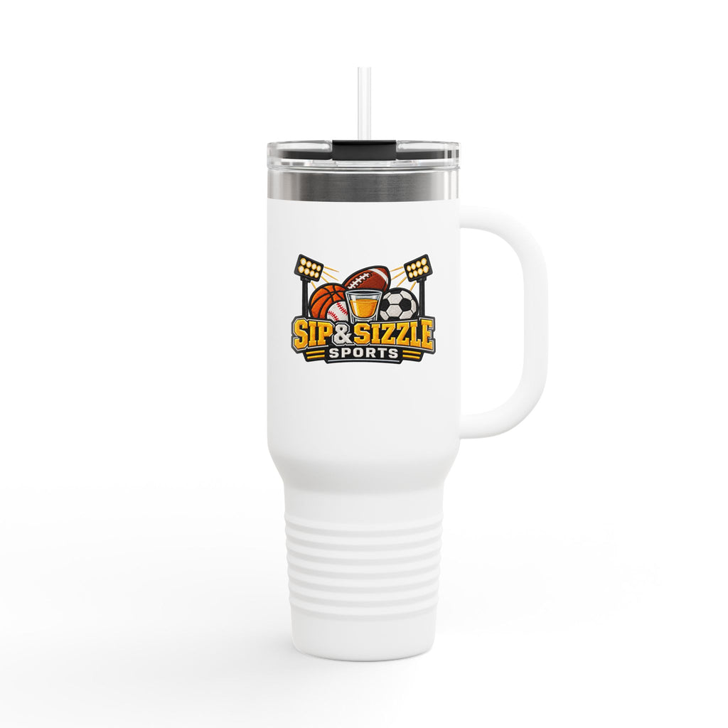 Sports Logo 40oz Insulated Travel Mug - 'Sip & Sizzle' Cold/Hot Tumbler